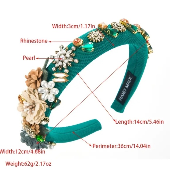 Intricate Floral Embellished Headbands - Picture 7 of 8
